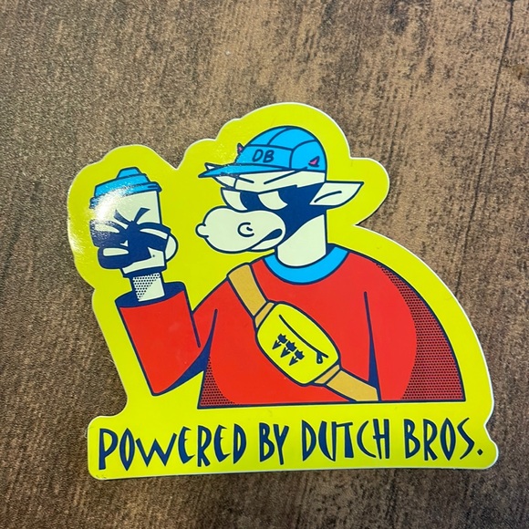 Dutch Bros | Other | Powered By Dutch Bros Sticker | Poshmark